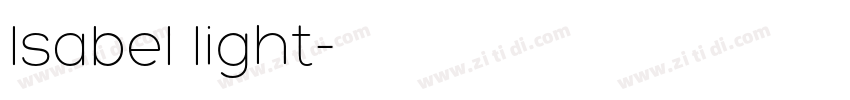 lsabel light字体转换